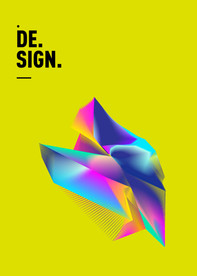 创意质感商业潮玩几何图形海报