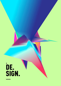 商业综合体海报楼书炫彩几何图形