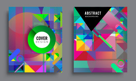 创意质感商业几何图形海报