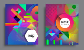 创意商业质感几何图形海报