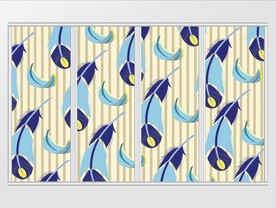 现代唯美简约羽毛移门