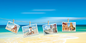 婚纱海边相册模板