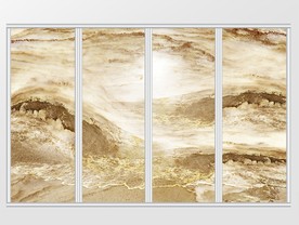 大理石纹风景移门