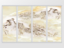 大理石纹风景移门