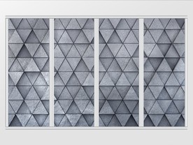 现代简约几何三角图形移门
