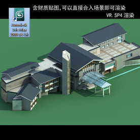 中式建筑 中式多层 中式别墅