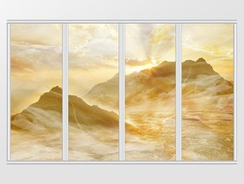 大理石纹霞光移门