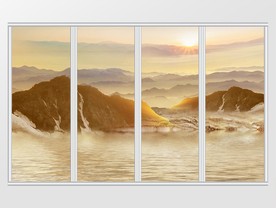 艺术山水风景移门