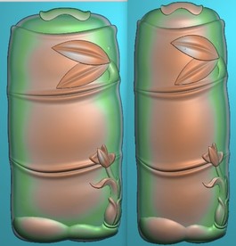 玉雕竹子挂件祝福牌浮雕图精雕图