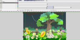 关于夏天景色和雷雨动画30秒