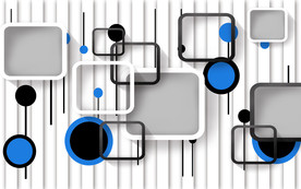 现代时尚3D电视背景墙