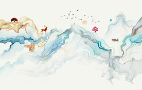 抽象山水