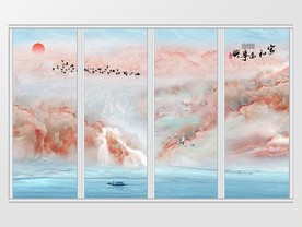 家和万事兴山水移门