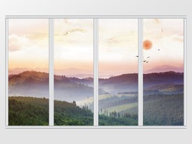 大理石纹高山移门