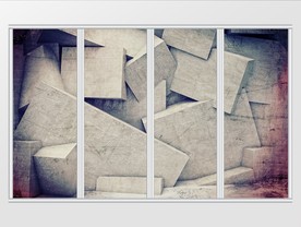 菱形石砖纹理移门