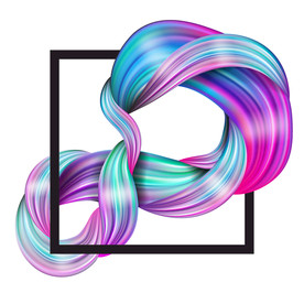 炫彩质感商业综合体海报背景板