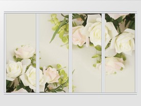 唯美花卉现代移门