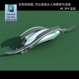 建筑模型图 效果图 多层建筑