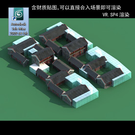 中式建筑 中式多层