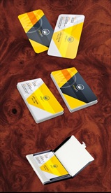 高档清新花纹名片