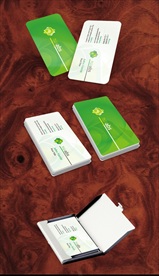 高档清新花纹名片