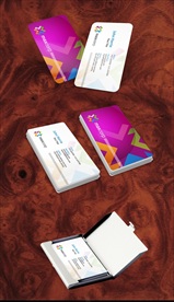 高档清新花纹名片