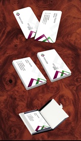 高档清新花纹名片