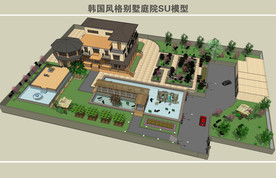 韩国风格别墅庭院