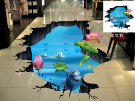 大型中式荷花3D海底世界