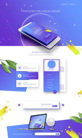 简约移动界面设计模版