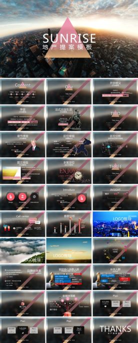 住宅地产项目提案PPT模板