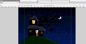 半夜有恐怖骷髅人在外面走13秒