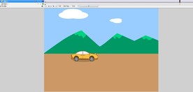 黄色汽车泥地行驶15秒