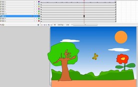 手绘蝴蝶飞舞动画3秒