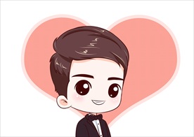 Q版男士婚礼单人