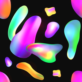 炫彩商业综合体海报几何图形