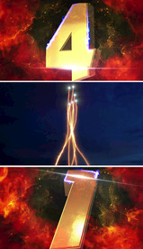 金色震撼倒计时素材