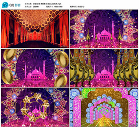 新疆姑娘 舞台大屏背景视频成品