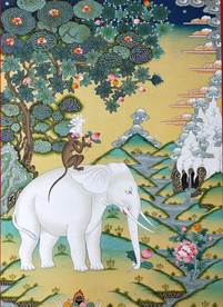 藏式图案  四睦和瑞  腾八本