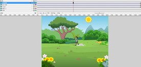 小伙被狗追在野外跑来跑去30秒