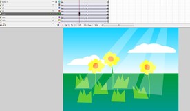 简单动画太阳下的小草3秒