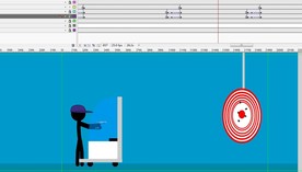 火柴人枪击打靶28秒
