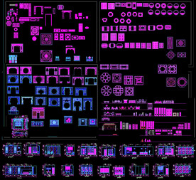 中式雕花CAD图块