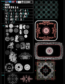 中式图案CAD图