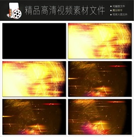 晚会婚礼唯美金色粒子瀑布视频