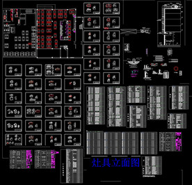 厨房设备CAD图块
