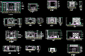 电视背景墙立面图