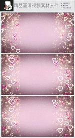 高清浪漫婚礼片头爱心视频