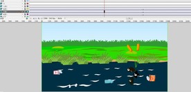 污染海洋河流里的小鱼124秒