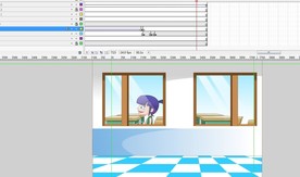 小女孩早上起来去上学动画30秒